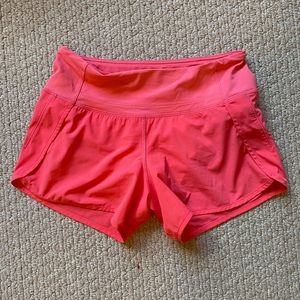 Pink lululemon shorts size 2!